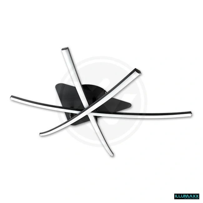 ILLUMAXX LED stropní svítidlo MODENA LORIA 62 cm 29 W 4000 K černý