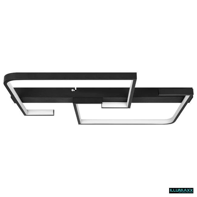 ILLUMAXX LED stropní svítidlo MORIS 62 × 50 cm 29 W 3CCT černý
