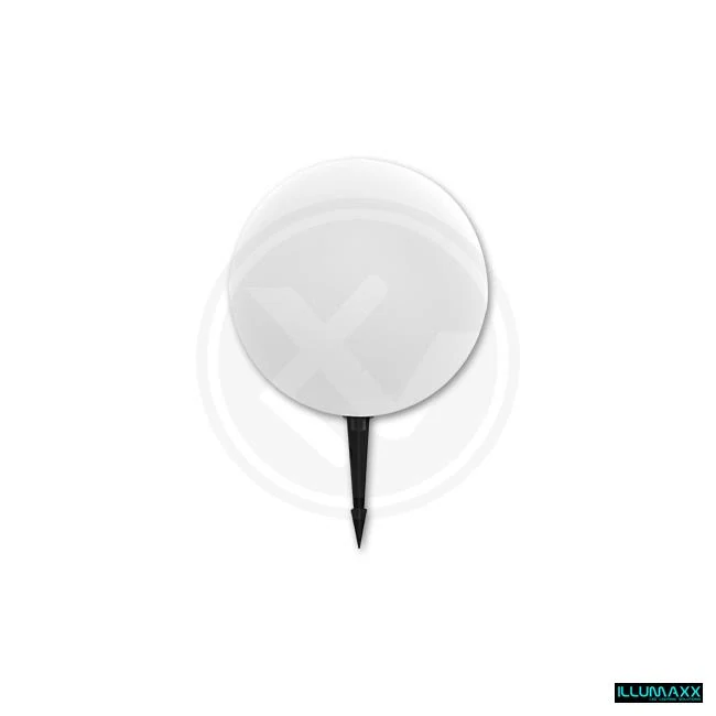 ILLUMAXX Solární LED zahradní koule RGB 30 cm bílá s dálkovým ovladačem