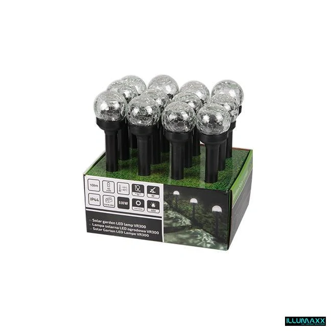 ILLUMAXX Solární LED zahradní svítidlo se skleněnou koulí 6 cm