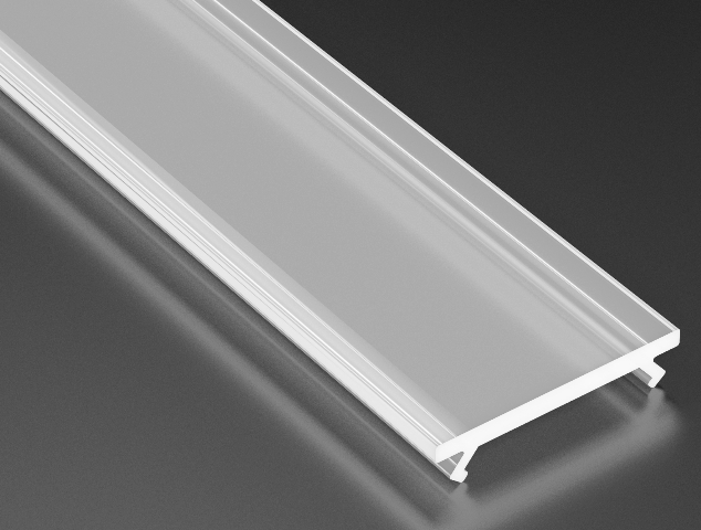 Kryt LED profilu KLP1 pro led pásky barva čirá, délka 2m