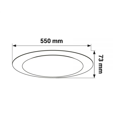 LED svítidlo s nastavitelnou teplotou barvy, 60W, 3000-6500K, 3900LM