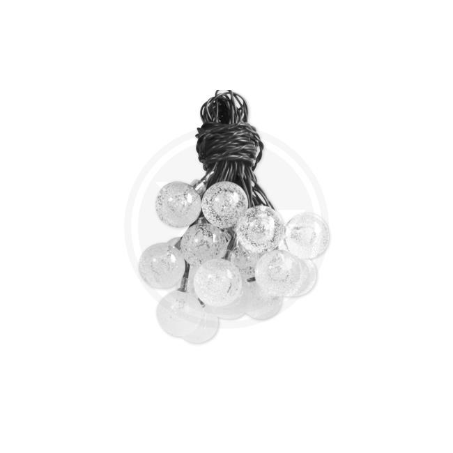 Venkovní solární girlanda SOLAR BULBS 20x LED se soumrakovým čidlem