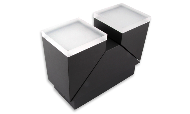 Svítidlo fasádní venkovní nástěnné šedé TWINDA /IP54/ 13W LED