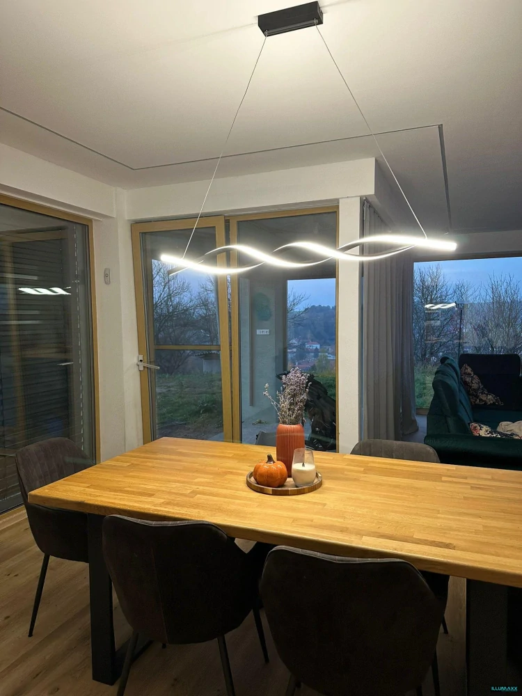 LED stropní závěsné svítidlo, zlaté, 37W, 4000K denní bílá, 4070LM