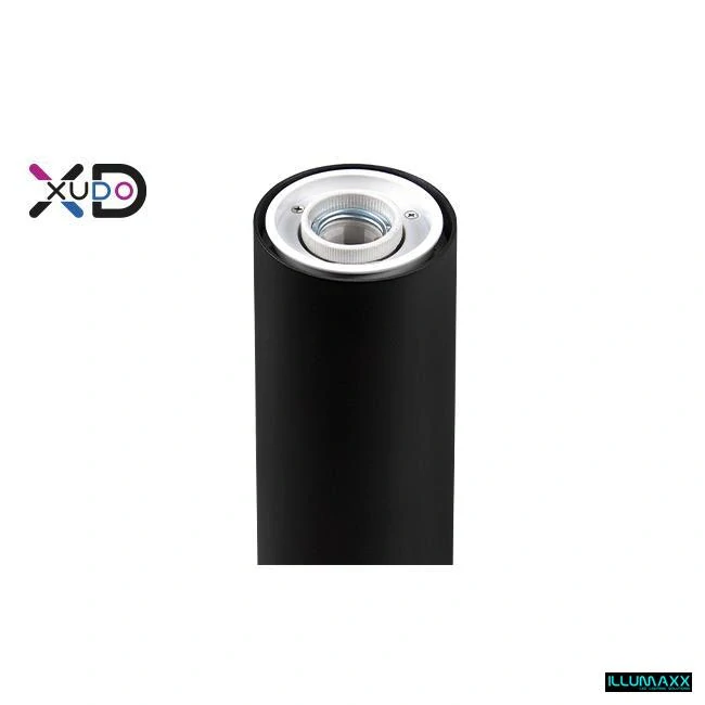 Venkovní zahradní sloupek E27 XD 80 cm kulatý černý IP44