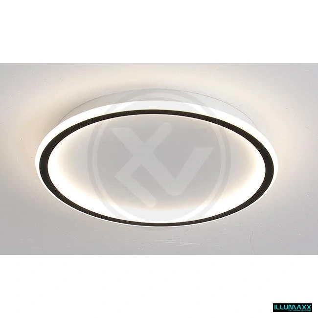ILLUMAXX LED stropní svítidlo APOLLO 40 cm 66 W černé CCT s dálkovým ovládáním