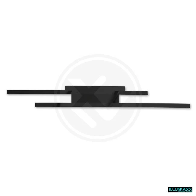 ILLUMAXX LED stropní svítidlo HYDRA 90x50x8 cm černé