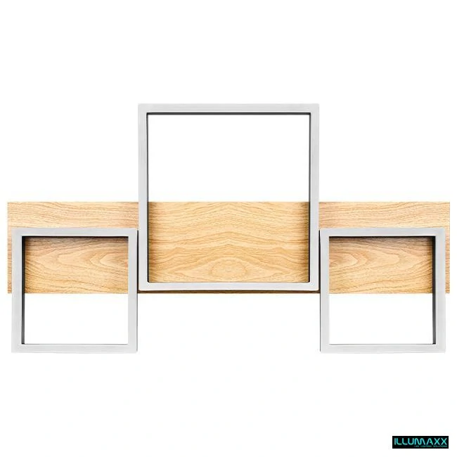 ILLUMAXX LED stropní svítidlo LIVIA WOOD černé