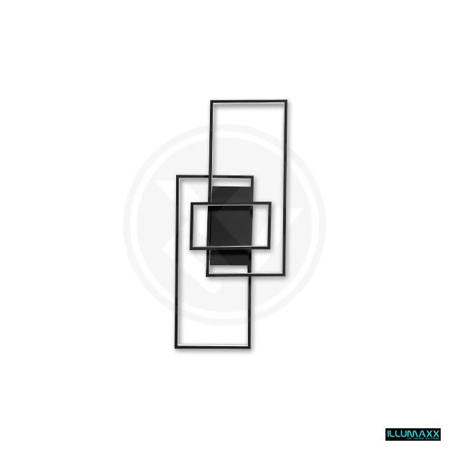 ILLUMAXX LED stropní svítidlo VELA 83x36x8 cm černé