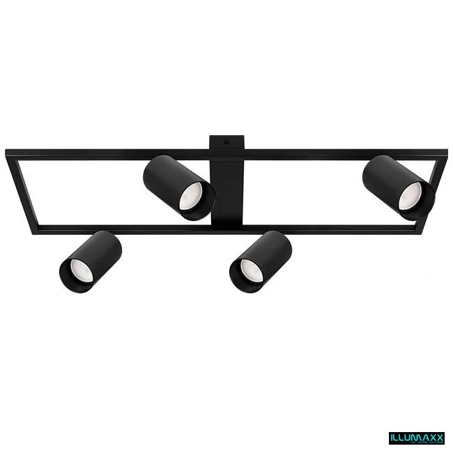 ILLUMAXX LED bodové stropní svítidlo BUMO 4 GU10 černé