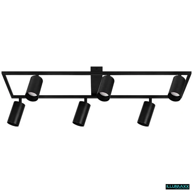 ILLUMAXX LED bodové stropní svítidlo BUMO 6 GU10 černé