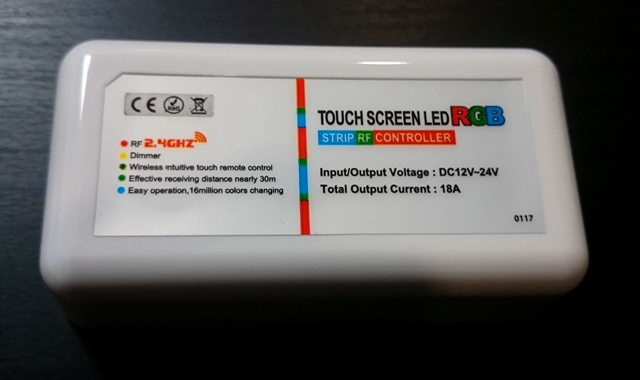 LED RGB ovladač stmívač 3x6A RF 2,4Ghz