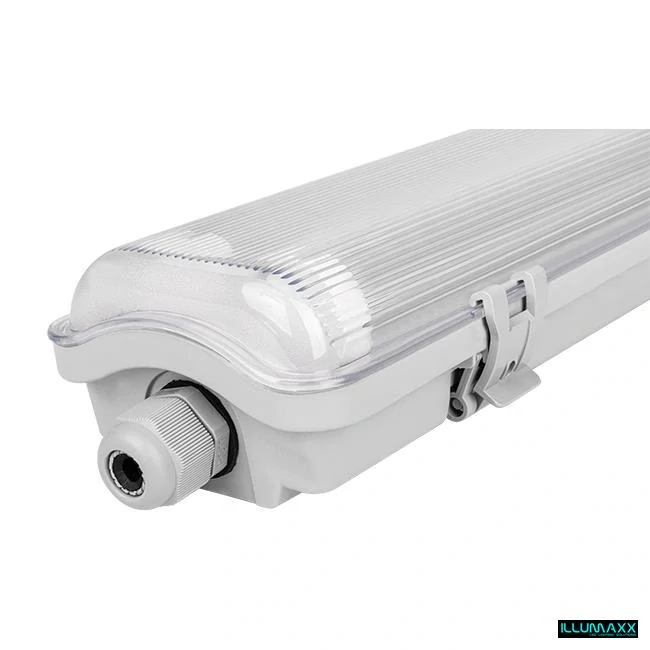 LED zářivkové svítidlo + 2xLED trubice 18W IP65, barva neutrální bílá 4000K