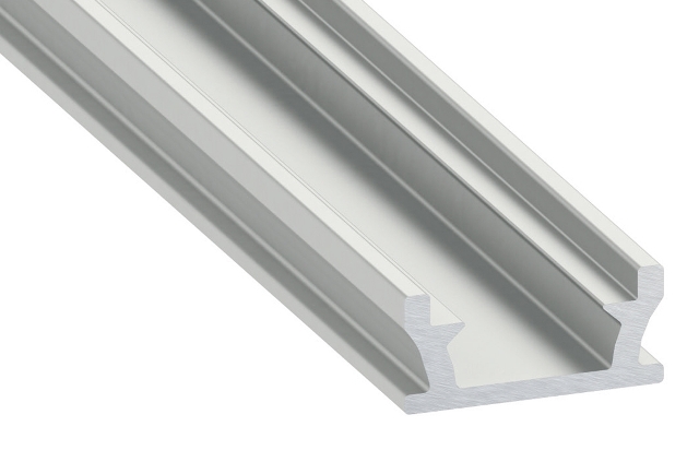 Hliníkový profil pro led pásky 20x9 barva stříbrná elox délka 2m, PLP15