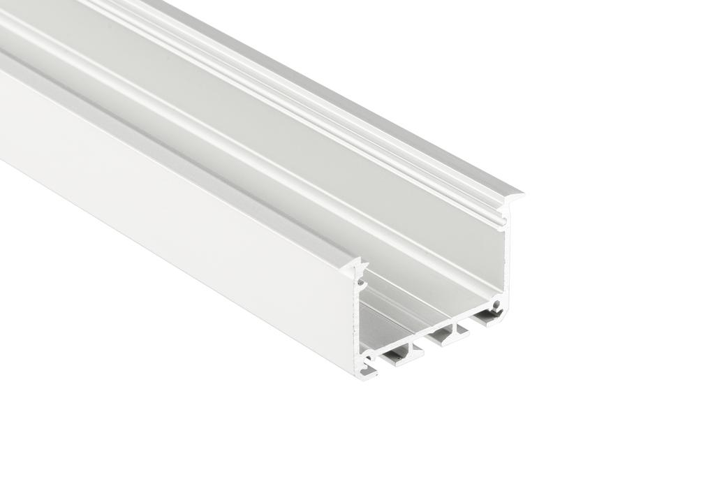 Hliníkový profil pro led pásky 43x30mm barva černá PLP17