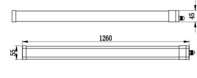LED průmyslové svítidlo 36W 3000lm IP65, barva neutrální bílá 4000K