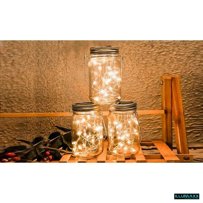 ILLUMAXX Venkovní solární dekorace SOLAR GLASS LED se soumrakovým čidlem