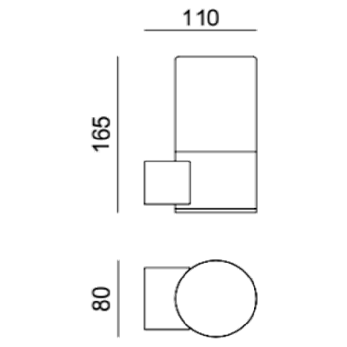 Svítidlo venkovní fasádní DENVER WALL SQUARE na žárovku E27/IP54/