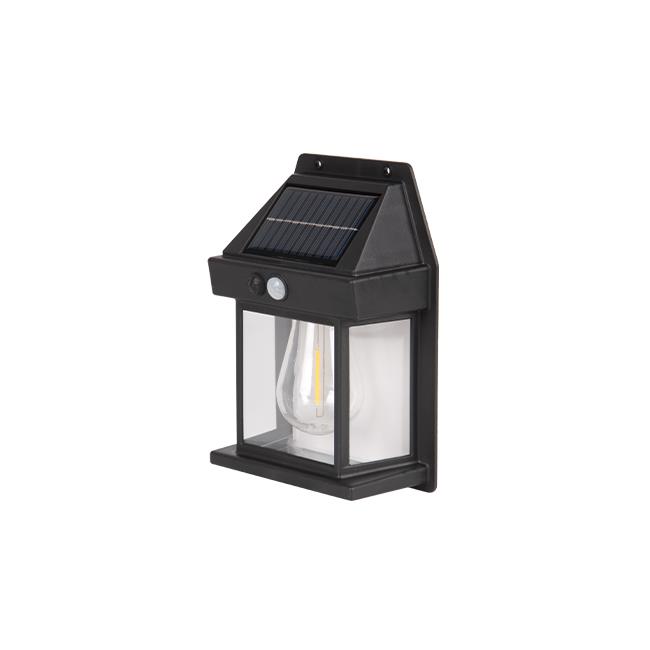 Svítidlo venkovní solární SOLAR WALL CASE BULB s pohybovým a soumrakovým čidlem