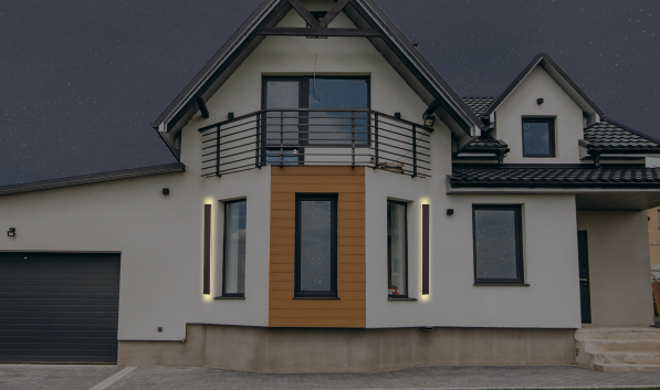 Svítidlo fasádní venkovní nástěnné ZALARA 30W černé /IP54/