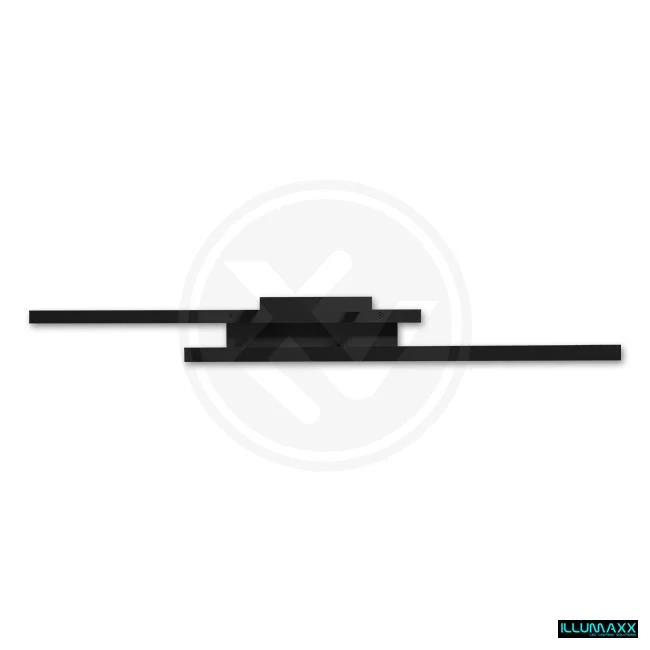 ILLUMAXX LED stropní svítidlo VELA 83x36x8 cm černé