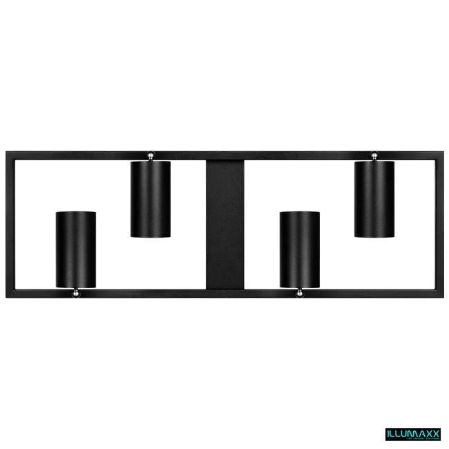 ILLUMAXX LED bodové stropní svítidlo BUMO 4 GU10 černé