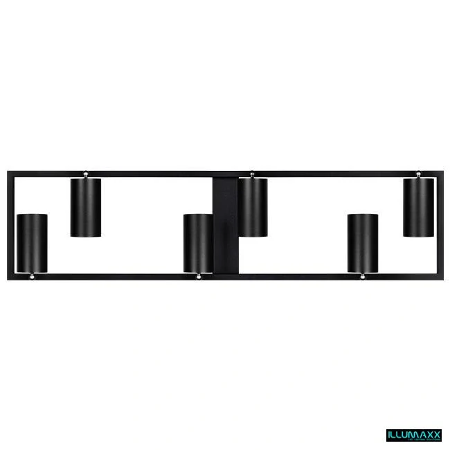 ILLUMAXX LED bodové stropní svítidlo BUMO 6 GU10 černé