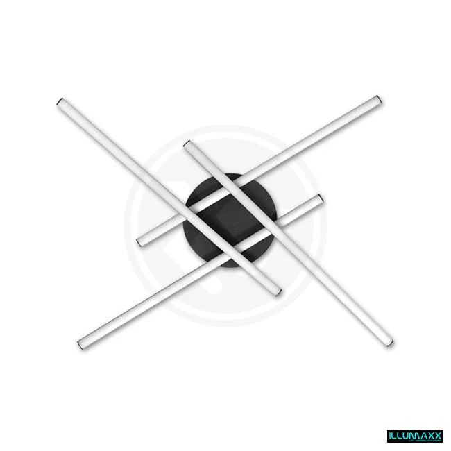 ILLUMAXX LED stropní svítidlo MODENA GRANDO 70 cm 34 W 4000 K černý