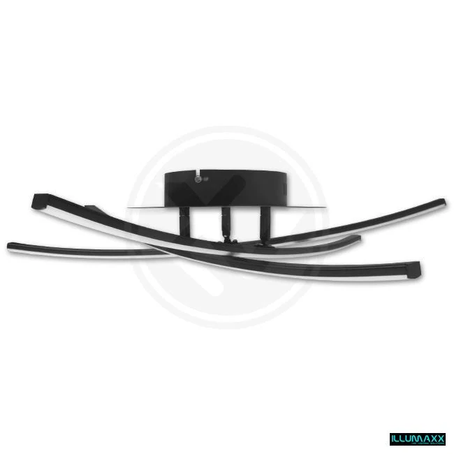 ILLUMAXX LED stropní svítidlo MODENA LORIA 62 cm 29 W 4000 K černý