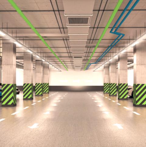 LED průmyslové svítidlo 36W 3000lm IP65, barva neutrální bílá 4000K