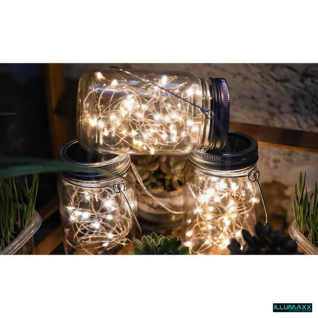 ILLUMAXX Venkovní solární dekorace SOLAR GLASS LED se soumrakovým čidlem
