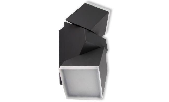 Svítidlo fasádní venkovní nástěnné šedé TWINDA /IP54/ 13W LED
