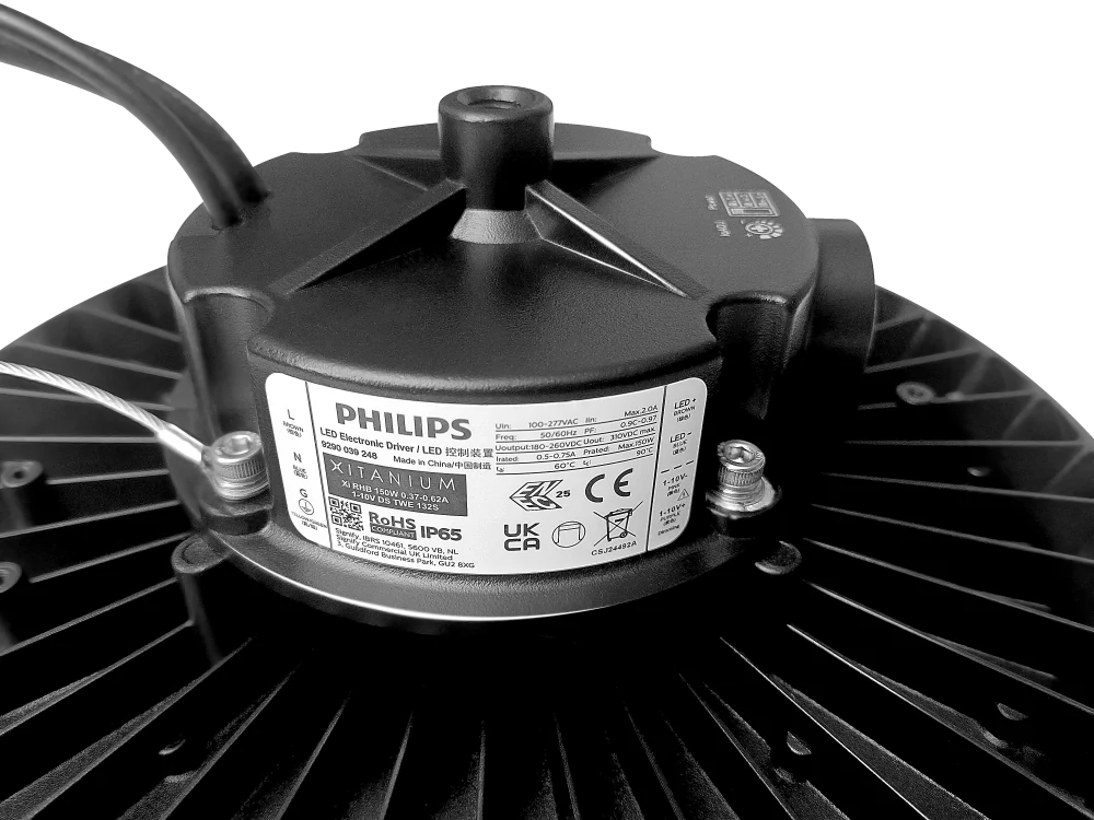 LED UFO High Bay 200W IP65, 4000K napájecí zdroj PHILIPS 32000 LM, vysoká světelná účinnost 160LM/W