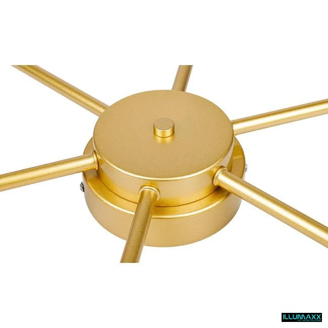 ILLUMAXX LED Stropní svítidlo BALI 6× G9 58 cm zlaté