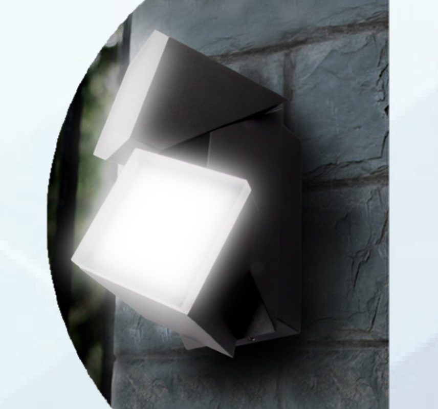 Svítidlo fasádní venkovní nástěnné černé TWINDA /IP54/ 13W LED
