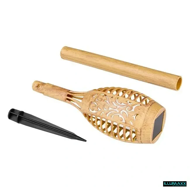 ILLUMAXX Svítidlo venkovní solární SOLAR MINISPARK BAMBOO se soumrakovým čidlem