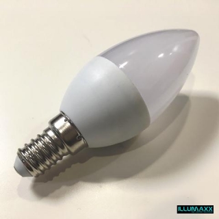 LED žárovka svíčka E14 6W 230V 470lm, teplá bílá 3000K