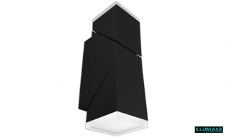 Svítidlo fasádní venkovní nástěnné černé TWINDA /IP54/ 13W LED