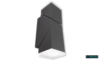 Svítidlo fasádní venkovní nástěnné šedé TWINDA /IP54/ 13W LED