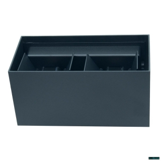 Svítidlo fasádní venkovní nástěnné KIRA DUO 12W BLACK /IP54/