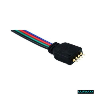 Konektor LED pásků RGB 4pin - samec nástrčný