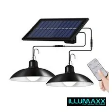 Svítidlo venkovní solární SOLAR DOUBLE HIGHBAY 2x 1,8W se soumrakovým čidlem a dálkovým ovladačem