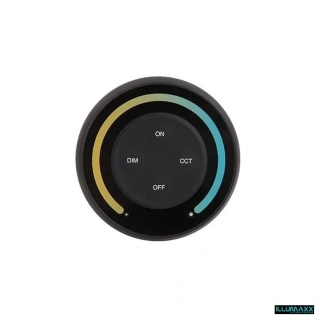 Nástěnný ovladač stmívač S1-B pro CCT LED pásky, černý