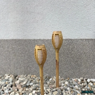 ILLUMAXX Svítidlo venkovní solární SOLAR MINISPARK BAMBOO se soumrakovým čidlem
