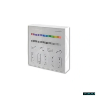 Nástěnný skleněný ovladač stmívač B3, pro RGB nebo RGBW LED pásky
