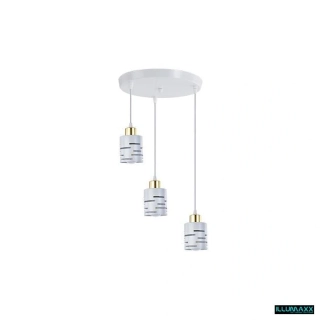 ILLUMAXX Kulaté závěsné svítidlo ELEN 3× E27 bílé