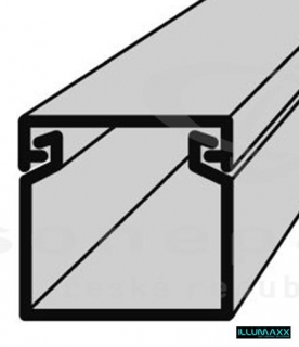 Lišta elektrikářská plastová bílá  17x17mm EIP 2m