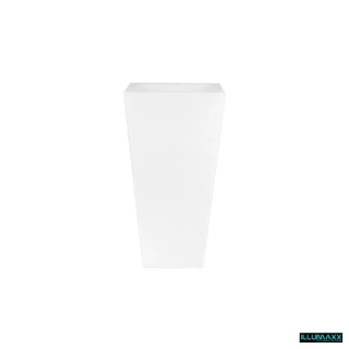 LED svítící květináč 40 × 75 cm RGBW bílý