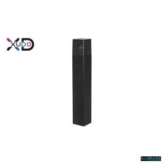 Venkovní zahradní sloupek E27 XD 50 cm hranatý černý IP44